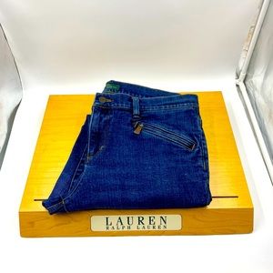 LRL Lauren Jeans Co Zipper Pocket Jeans Sz 12